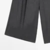 Bermudas largas de lana con pinzas Bermudas largas de lana con pinzas