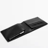 Billetera horizontal de cuero napa con monedero Billetera horizontal de cuero napa con monedero