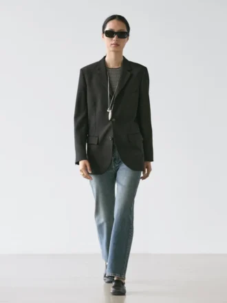 Blazer de lana de tres botones