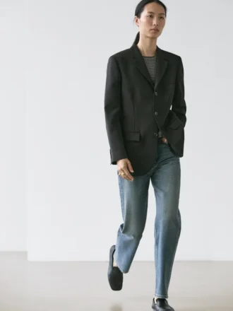 Blazer de lana de tres botones