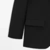 Blazer de lana de tres botones Blazer de lana de tres botones