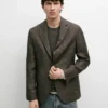 Blazer de lino con detalles en los bolsillos Blazer de lino con detalles en los bolsillos