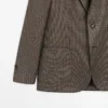 Blazer de lino con detalles en los bolsillos Blazer de lino con detalles en los bolsillos