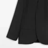 Blazer de lino sin solapas Blazer de lino sin solapas
