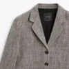 Blazer de mezcla de lana con efecto moteado Blazer de mezcla de lana con efecto moteado