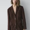 Blazer de piel de ante Blazer de piel de ante