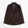 Blazer de piel de ante Blazer de piel de ante
