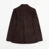 Blazer de piel de ante Blazer de piel de ante