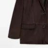 Blazer de piel de ante Blazer de piel de ante