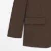Blazer de tejido crepé