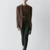 Blazer de tejido crepé