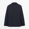 Blazer de traje a cuadros de mezcla de lana Cool Wool Blazer de traje a cuadros de mezcla de lana Cool Wool