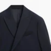 Blazer de traje de doble botonadura de Cool Wool Blazer de traje de doble botonadura de Cool Wool