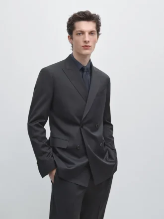 Blazer de traje de doble botonadura de Cool Wool