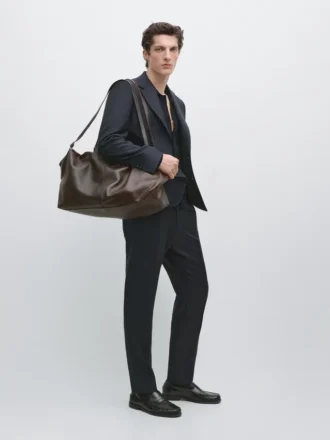 Blazer de traje de lana fresca a rayas