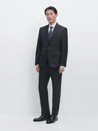 Blazer de traje de lana ligera