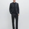 Blazer de traje de lana ligera Blazer de traje de lana ligera