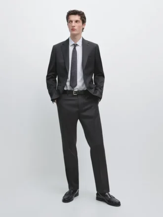 Blazer de traje de lana ligera