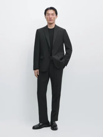 Blazer de traje de lana ligera