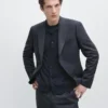 Blazer de traje de lana ligera Blazer de traje de lana ligera