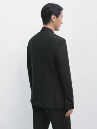 Blazer de traje de lana ligera