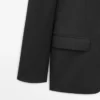 Blazer de traje de lana ligera Blazer de traje de lana ligera