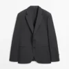 Blazer de traje de lana ligera Blazer de traje de lana ligera
