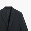 Blazer de traje de lana ligera Blazer de traje de lana ligera