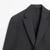 Blazer de traje de lana ligera Blazer de traje de lana ligera