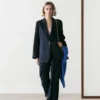 Blazer de traje de lino Blazer de traje de lino