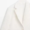 Blazer de traje de lino