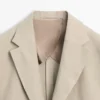Blazer de traje de lino
