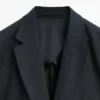 Blazer de traje de lino