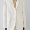 Blazer de traje de lino