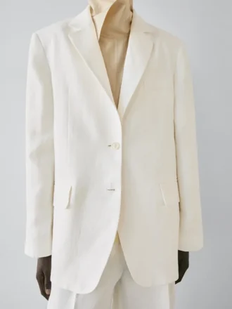 Blazer de traje de lino