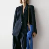 Blazer de traje de lino Blazer de traje de lino