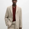 Blazer de traje de lino