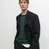 Blazer de traje de lino