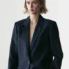 Blazer de traje de lino Blazer de traje de lino