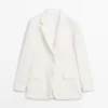 Blazer de traje de lino