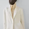 Blazer de traje de lino
