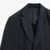 Blazer de traje de lino