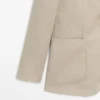 Blazer de traje de lino