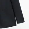 Blazer de traje de lino