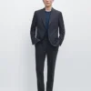 Blazer de traje de mezcla de lana Cool Wool Blazer de traje de mezcla de lana Cool Wool