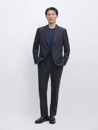 Blazer de traje de mezcla de lana Cool Wool
