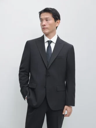 Blazer de traje de mezcla de lana Cool Wool