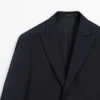 Blazer de traje de mezcla de lana Cool Wool Blazer de traje de mezcla de lana Cool Wool