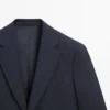 Blazer de traje de mezcla de lana Cool Wool Blazer de traje de mezcla de lana Cool Wool