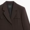 Blazers con bolsillos y cuello con solapas